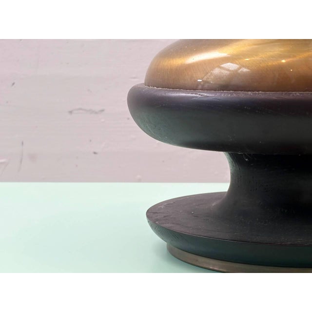 Table Lamp with Wavy Glass Shade in Murano Glass, 1920s For Sale - Image 11 of 15