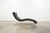 Charcoal Restoration Hardware Modern Channel Tufted Leather Chaise Lounge For Sale - Image 8 of 11