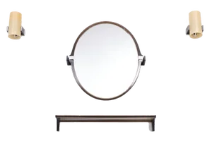 Acrylic Glass Bathroom Set from Allibert, France, 1968, Set of 4