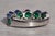 The Emerald Park: Ladies Signed 18K White Gold Emerald and Diamond Band For Sale - Image 4 of 10