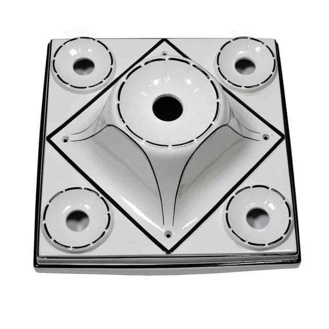 Rare bauhaus ceiling light in porcelain superb and unique bauhaus porcelain ceiling light with a striking relief. It has...