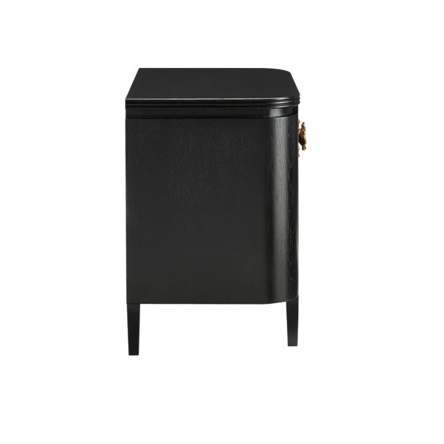2020s Currey & Company Briallen Black Nightstand For Sale - Image 5 of 6