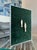 Kinetic Art Framed Bas Relief Carved Sardines Deep Forest Green Chenille Textile For Sale - Image 11 of 14