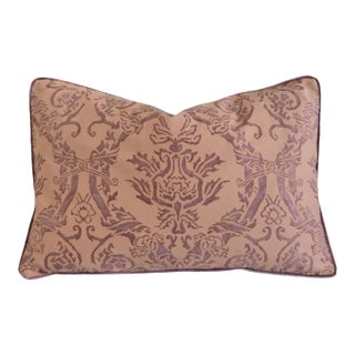 Designer Italian Mariano Fortuny Spagnolo Feather/Down Pillow For Sale