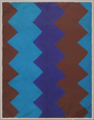 Blue Brown Art Print in Acrylic Box Frame by Paule Marrot