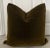 Contemporary Plush 24" Olive Brown Down Filled Mohair Pillow For Sale - Image 3 of 3