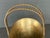 Vintage Brass Basket Cache Pot Planter With Handle For Sale - Image 9 of 12