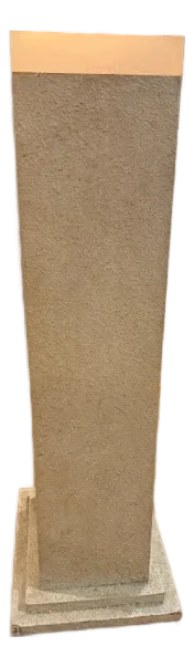 MCM Textured Lighted Pedestal