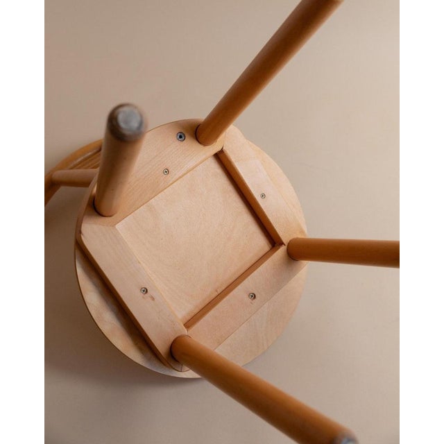 Minimalist Light Wood Chair, Italy, 1980s For Sale - Image 10 of 13