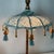Italian Porcelain Monkey/Parisol Lamps With Gold Leaf Bases For Sale - Image 12 of 15