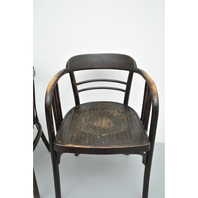Set of Model 6093 Chairs in Beech by Jacob & Josef Kohn, Vienna, Austria, 1890s For Sale - Image 14 of 18