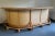 Mid 20th Century Vintage Mid-Century Modern Bamboo and Grasscloth Bar and 4 Bar Stools - Set of 6 For Sale - Image 4 of 12