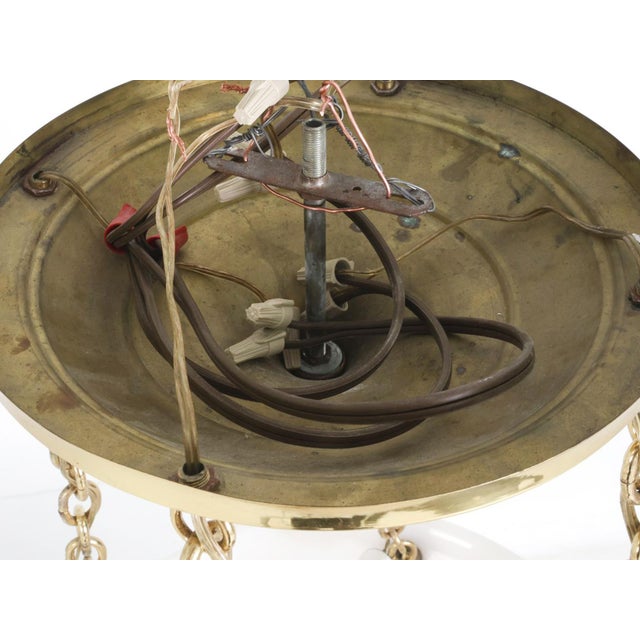 20th Century Art Nouveau Moonstone Plafonnier Pendant Light For Sale - Image 11 of 11