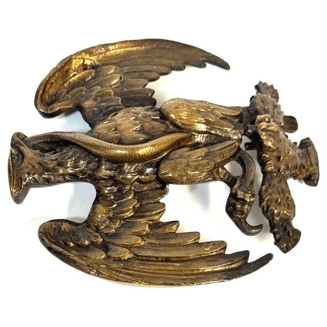 French Empire Bronze Mount of an Eagle Subduing a Serpent, Desmalter / Thomire For Sale - Image 15 of 18