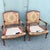 Brown Vintage French Provincial Lounge Chairs by Woodmark - A Pair For Sale - Image 8 of 9