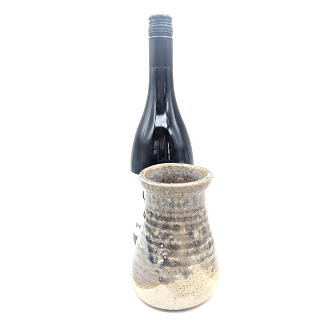 Ceramic 1980s Artisan Signed Studio Pottery Glazed Stoneware Bud Vase For Sale - Image 7 of 11