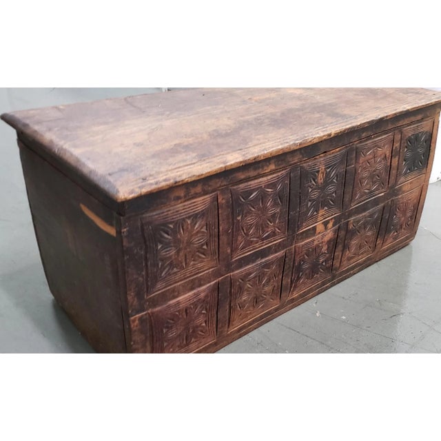 18th Century Carved European Chest For Sale - Image 4 of 7