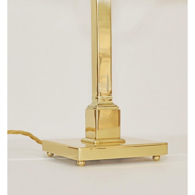 19th Century Art Nouveau Floor Lamp in Brass and Glass, 1890s For Sale - Image 5 of 8