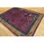 1920s Purple Floral Antique Chinese Art Deco Carpet 6'2"x8'9" Knotted Wool Rug For Sale In New York - Image 6 of 10