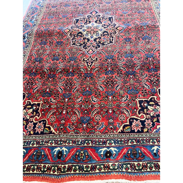 Textile Antique Persian Bidjar Rug For Sale - Image 7 of 8