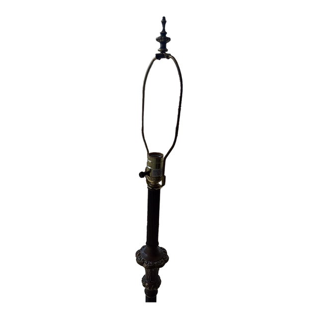 1950s Wescal Victorian Revival Floor Lamp (#10) Solid Brass For Sale