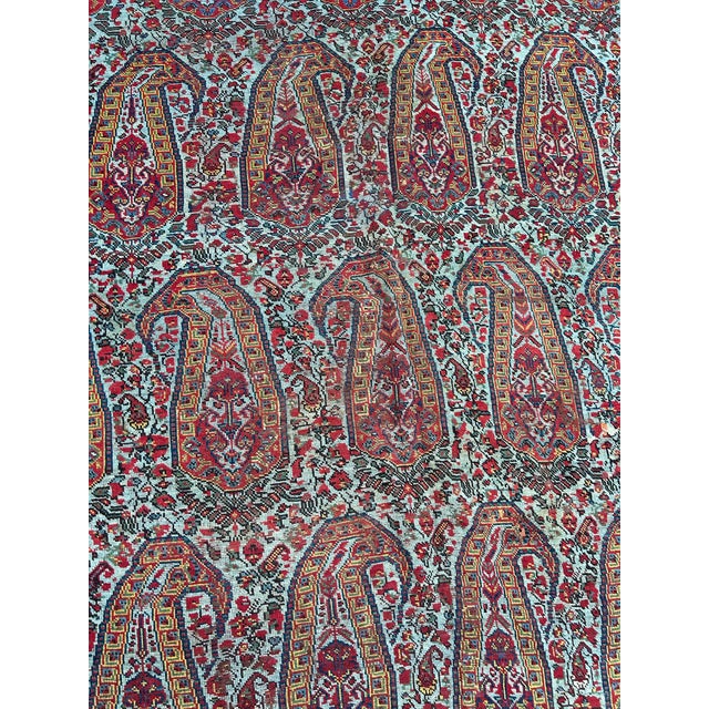 1880s Ghahgahi Paisley Wool Rug For Sale - Image 4 of 12
