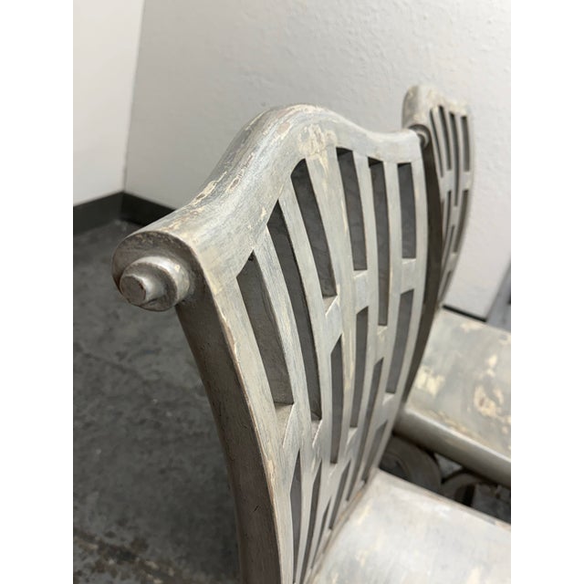 Regency Reproduction Curule Side Chairs, Pair For Sale - Image 10 of 12