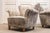 Vintage Danish Wingback Chairs with Jacquard Fabric, 1940s, Set of 2 For Sale - Image 10 of 16