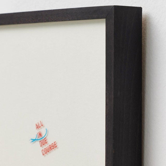 Lawrence Weiner, All in Due Course, 2014, Tattoo on Paper, Framed For Sale - Image 11 of 14