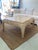 1980s Gabriella Crespi Pencil Reed Rattan Coffee Table With Inset Tessellated Stone Top For Sale - Image 5 of 10
