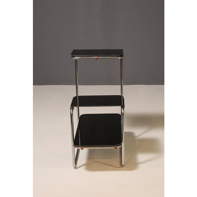 Black Functionalist Shelf B8 by Anton Lorenz for Slezák Company, 1940s For Sale - Image 8 of 12