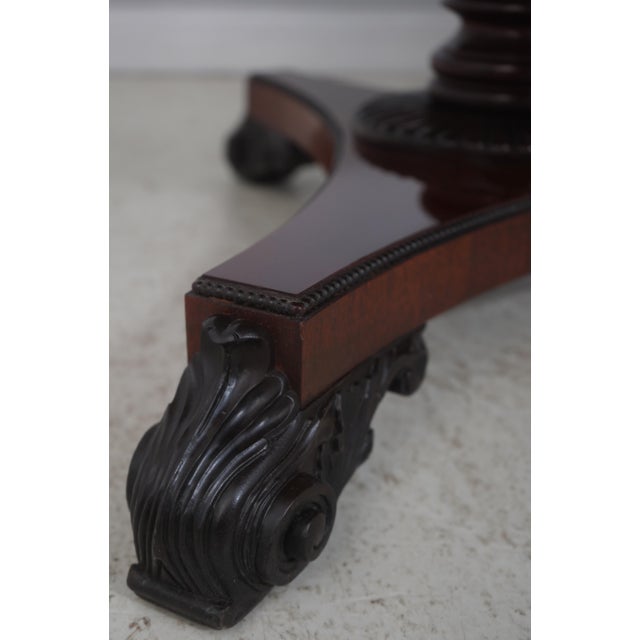 Wood Baker Banded Mahogany Neoclassical Dining Room Table For Sale - Image 7 of 18