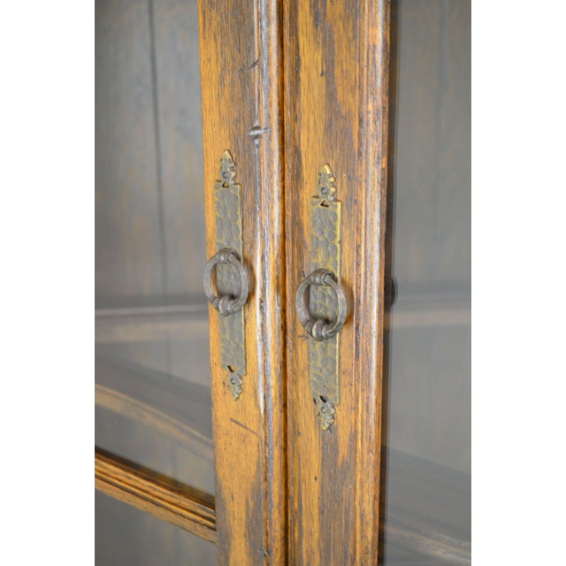 Ethan Allen Royal Charter Oak Corner Cabinet | Chairish