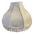 Vintage Silk Brocade Fabric Lampshade Fringe Scalloped Boudoir For Sale
