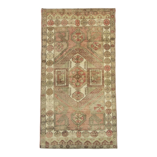 Turkish Vintage Rug 4'4" x 8' #17805 For Sale
