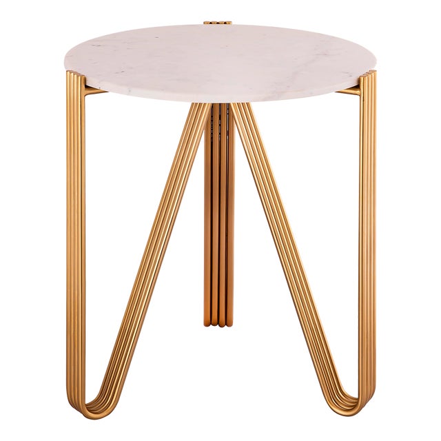 Aya Marble Side Table For Sale