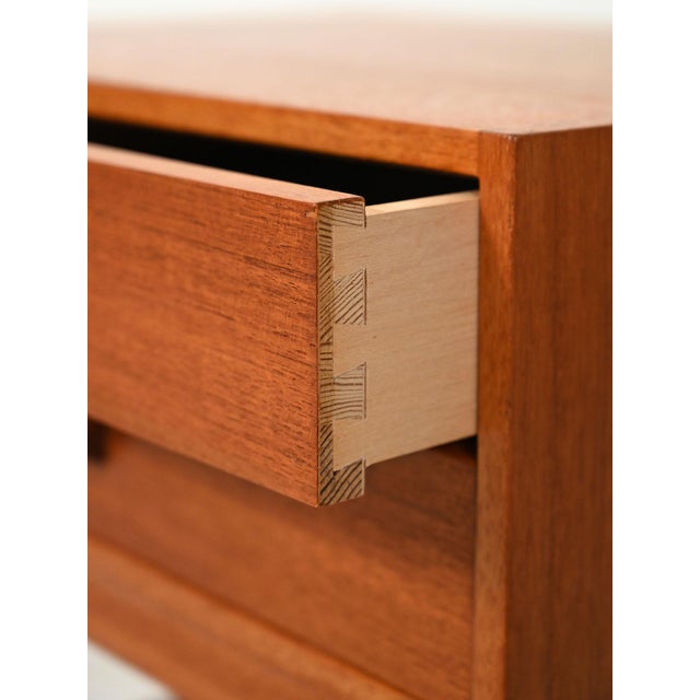 Scandinavian Teak Bedside Table, 1960s For Sale - Image 6 of 12