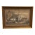 19th Century European Sepia Wash Architectural Landscape Drawing in Pencil & Chalk, Framed For Sale