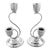 1950s Sterling Two-Branch Candelabra - A Pair For Sale