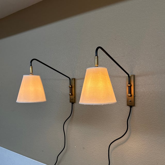 Coastal Serena & Lily Flynn Plug in Wall Sconces, Pair For Sale - Image 12 of 12