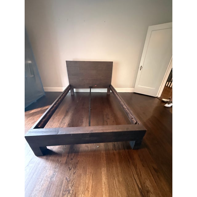 West Elm Emmerson Bed, Full, Chestnut For Sale - Image 14 of 18