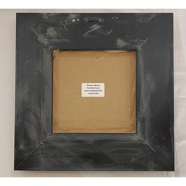 Hand-Textured Thomas Jefferson Portrait Print After Rembrandt Peale For Sale - Image 11 of 11