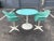 Cool 1960s Kitchen Dinette Set, Fiberglass Chairs, Turquoise, Round Table, Usa Set of 3 For Sale - Image 10 of 12