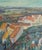 Blue Paul Braig, Le Petit Village, 1950s, Oil on Canvas For Sale - Image 8 of 18