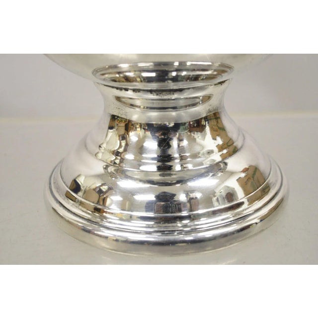 Vintage Engraved "Tcc Presidents Cup Winner 1973" Silver Plated Champagne Ice Bucket For Sale - Image 10 of 13