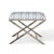 Lauderdale Nickel Bamboo Leg Bench, Mozzi For Sale In Chicago - Image 6 of 6