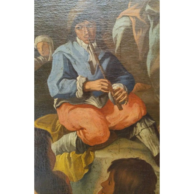 Country scene with musicians – school of Francesco Guarini (1611-1654) A late seventeenth-century masterpiece of great...