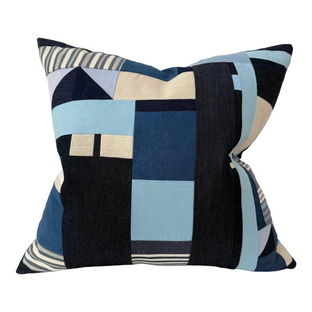 Geometric Pillow Collage II 21” X 21” For Sale