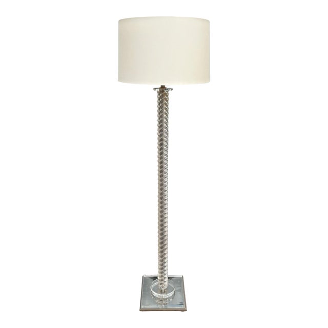 Mid Century Modern Charles Hollis Jones Lucite Floor Lamp For Sale