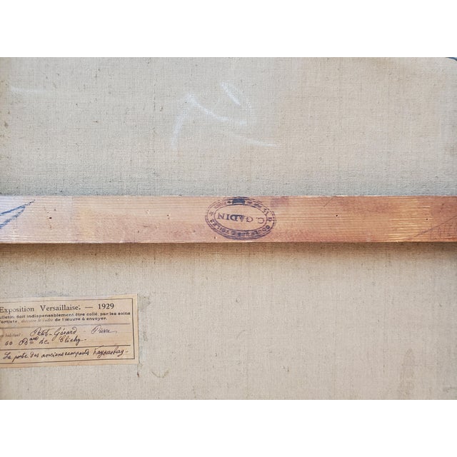 1920s Original Vintage Painting - Exhibited in 1929 Exposition Versaillaise For Sale - Image 5 of 6